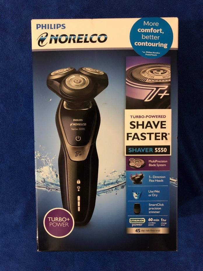 Philips Norelco Electric Shaver 5550 Wet & Dry Precision Trimmer Rechargeable