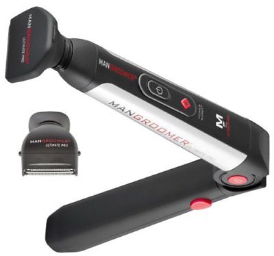 MANGROOMER - ULTIMATE PRO Back Hair Shaver with 2 Shock Absorber Flex Heads, and
