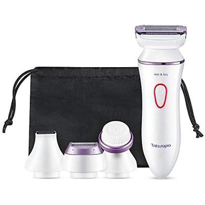 Trsutopia Foil Shavers Ladies Electric Shaver, 3-in-1 Blade Rechargeable Razor 4