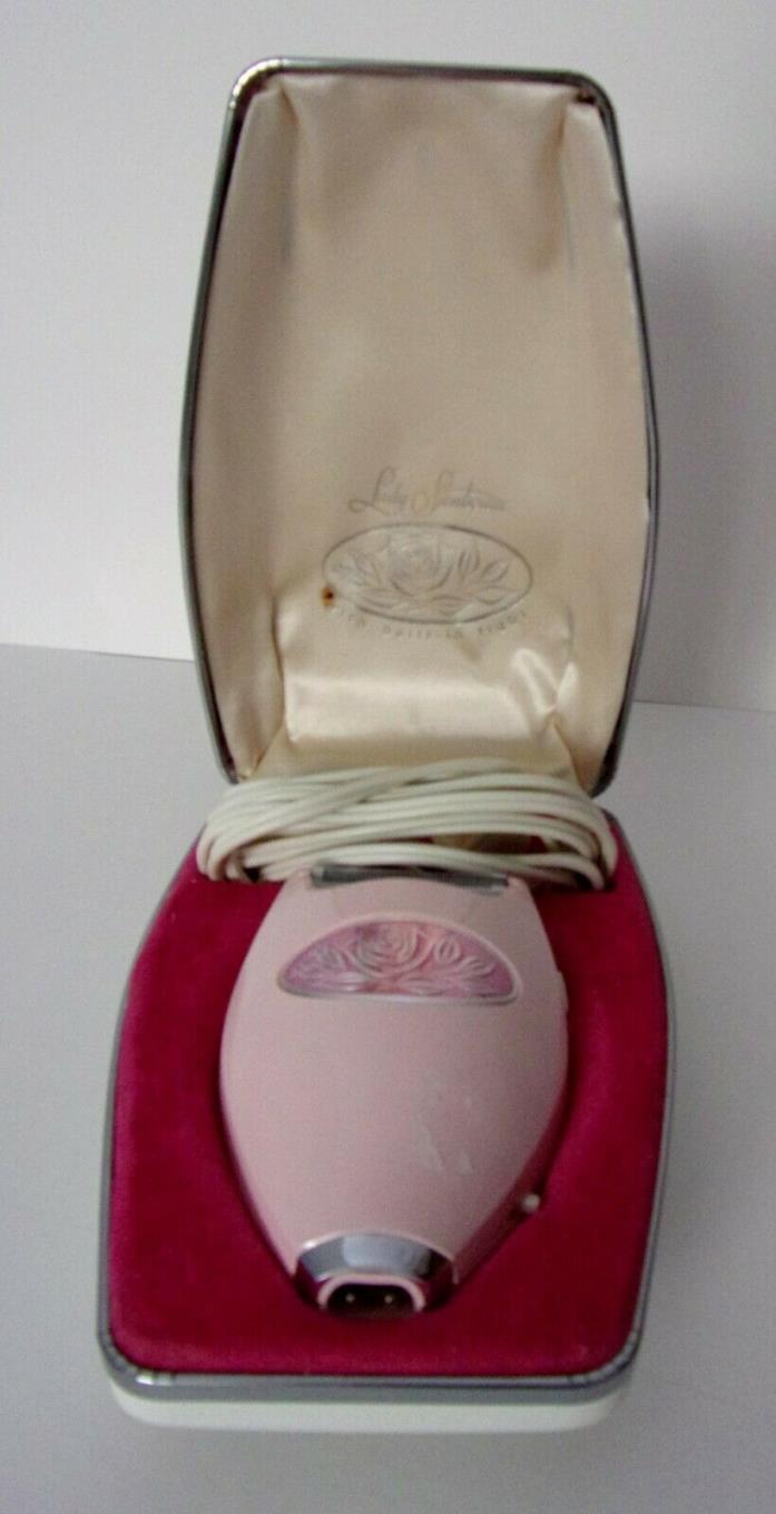 Vintage 1970's? Pink Lady Sunbeam Electric Shaver w/Light in Original Case