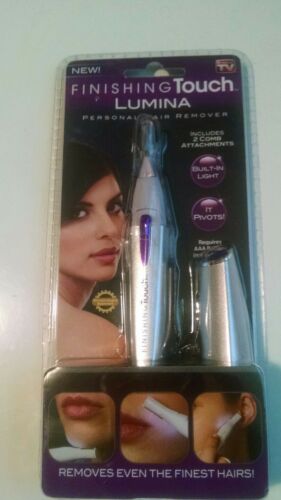 Finishing Touch Lumina Lighted Hair Remover with Pivoting Head New