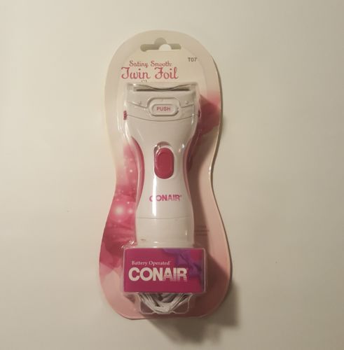 Conair Satiny Smooth Twin Foil Shaver Battery Operated