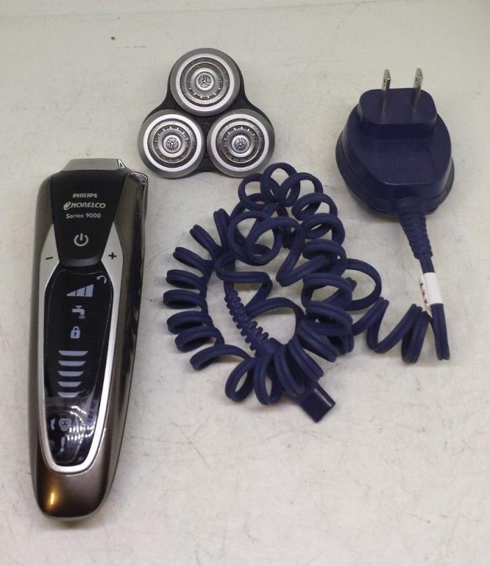 Philips S9321 Norelco Senses 9000 Shaver W/ Head & Charger USED TESTED WORKING