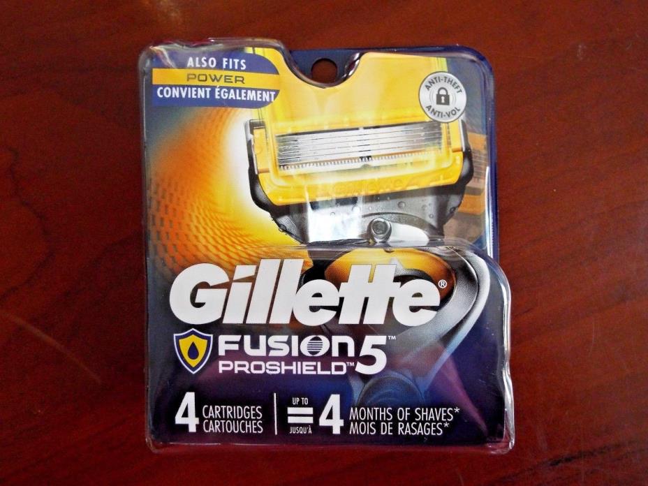 NEW Gillette Fusion5 ProShield Men's Razor Blade Refills 4 Count FREESHIP