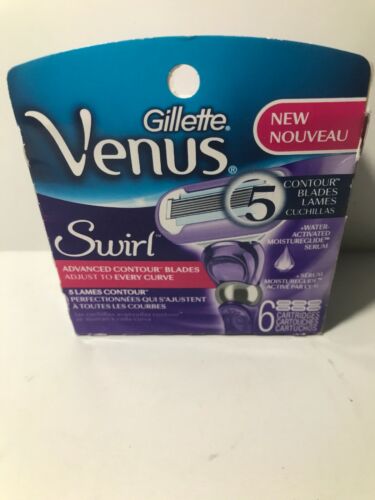Gillette Venus Swirl Advanced Contour Blades 6 Cartridges New