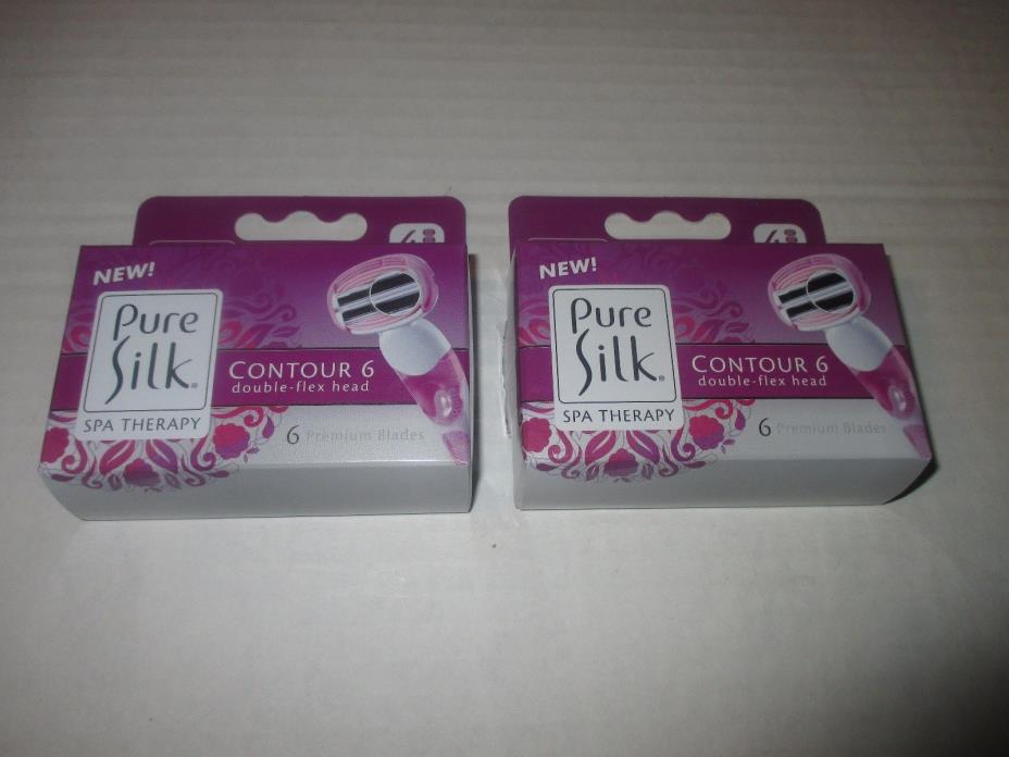 NEW Pure Silk Contour 6 for Women Razor Cartridges - Sensitive - 12 cartridges