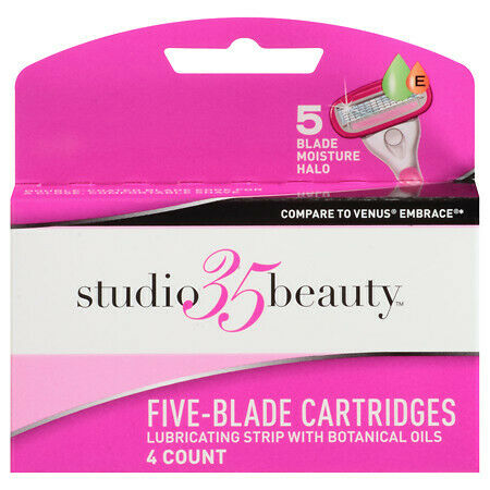 Studio 35 Beauty 5 Blade Cartridges for Women 4 in a box