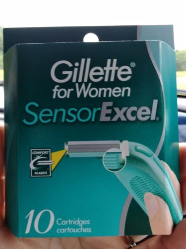 Gillette Sensor Excel for Women Razor Blade Refills, 10 Cartridges Free Shipping