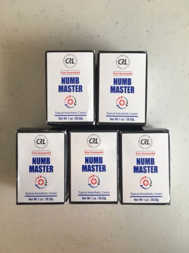 Numb Master Topical Anesthetic Cream - Lot Of 5 - 1 oz.