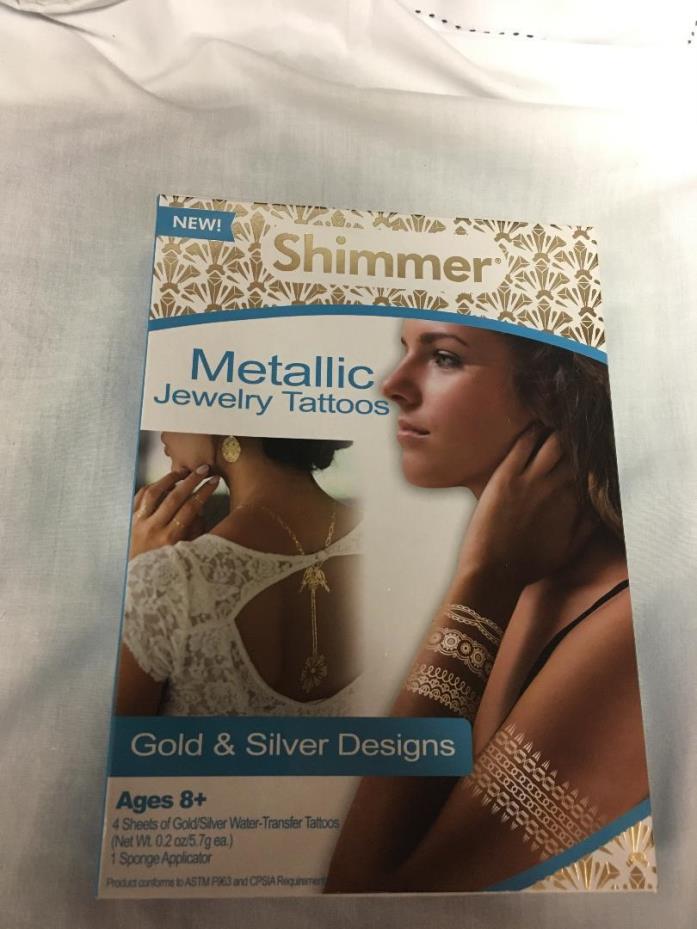 Metallic Jewelry Tattoos-Gold & Silver Designs