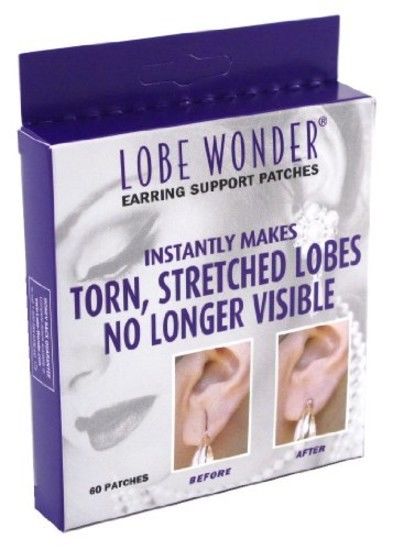 Lobe Wonder Support Patches Earring for Earrings 60 PCS Protects Ear Tearing New