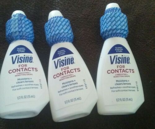 Visine for Contacts 0.5 OZ (Lot of 3)
