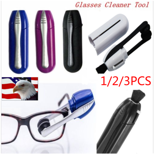 2/3pcs Eyeglass Cleaner Brush Sunglass All In One Glasses Lens Cleaning Tool