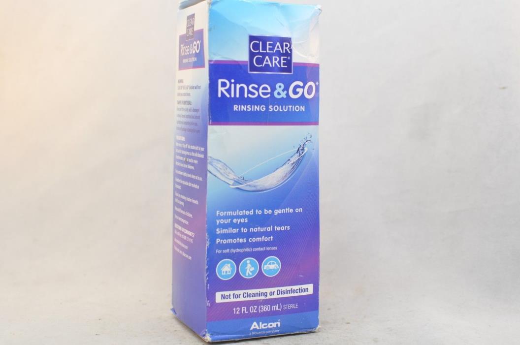 Clear Care Rinse & Go Rinsing Solution 12 oz.