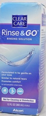 Alcon Clear Care Rinse & GO Rinsing Solution 12 oz.