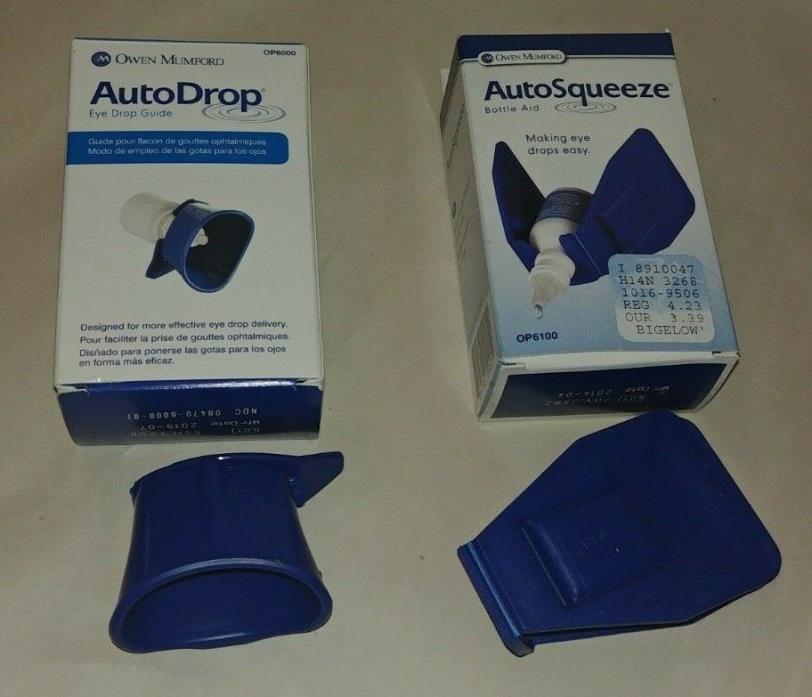 OWEN MUMFORD Eye Bottle Aids AUTO DROP & AUTO SQUEEZE NEW NIB