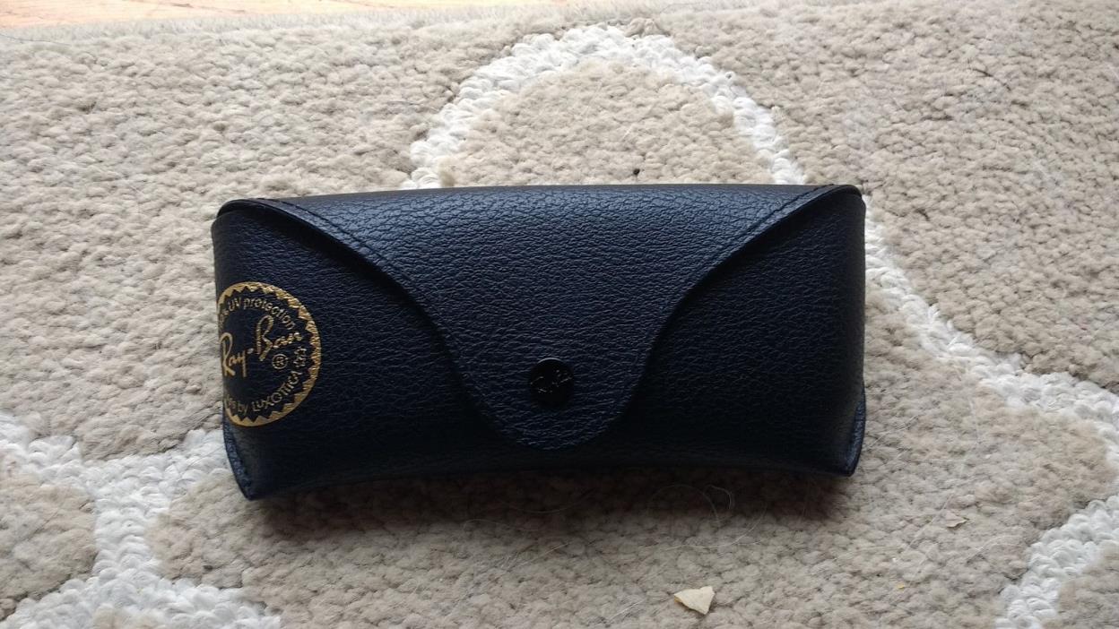 Ray-Ban Leather Case Black with Cleaning Cloth  2306
