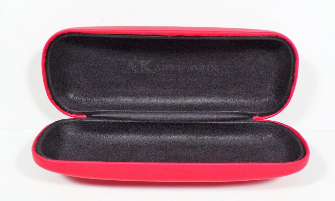Anne Klein AK Red Eyeglass HARD CASE Clamshell Sunglasses AK embossed inside