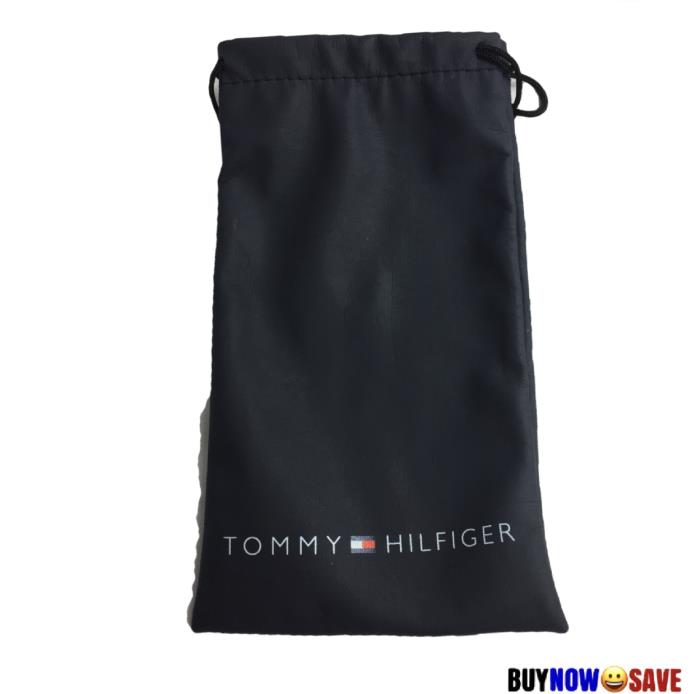 Tommy Hilfiger Navy Blue Sunglass Bag with Drawstring