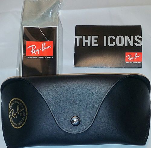 Ray-Ban Sunglass Soft Case Black with box & cloth