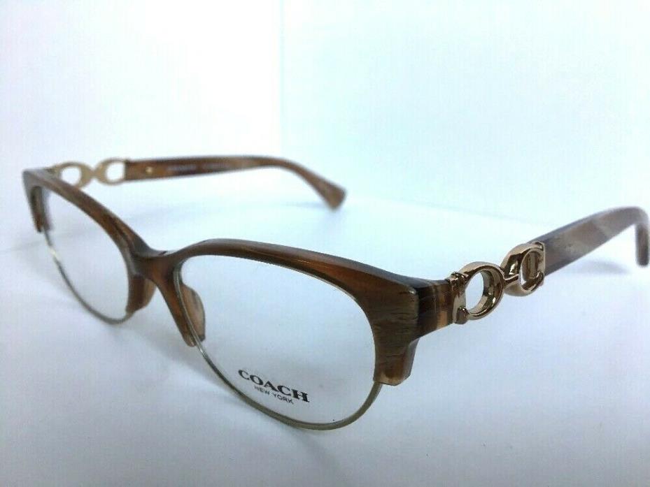 New COACH  HC 6350 7252  Light Brown 51mm Women's Eyeglasses Frame