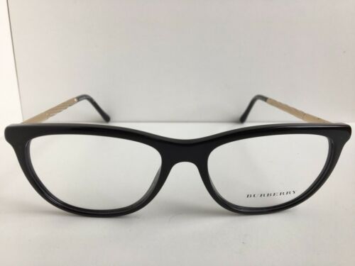 New BURBERRY B 8921 3001 52mm Black Gold Cats Eye Women's Eyeglasses Frame