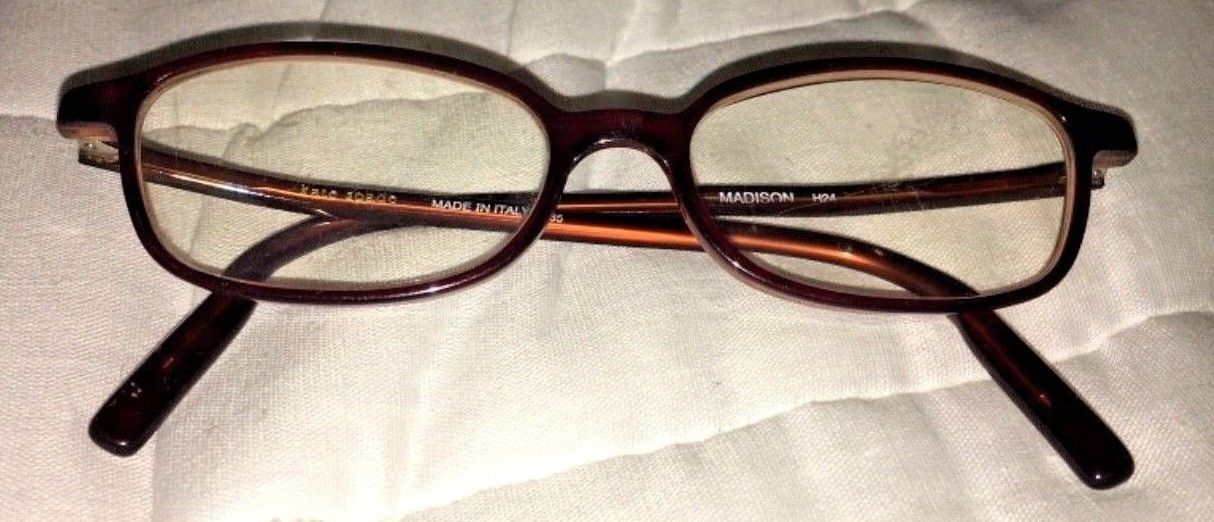 AUTHENTIC KATE SPADE MADISON EYEGLASSES Frames 135 BROWN RARE DESIGNER