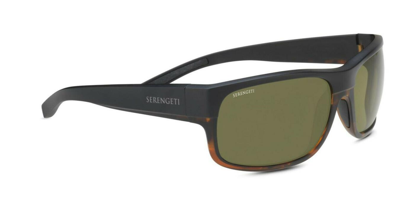 SERENGETI BERGAMO 8805 MATTE BLACK/MATTE TORTOISE POLARIZED 555 nm (GREEN)