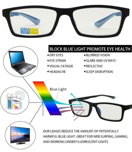 Anti Blue Light Block Glare Pro Computer Adjustable Arm Reader Reading Glasses