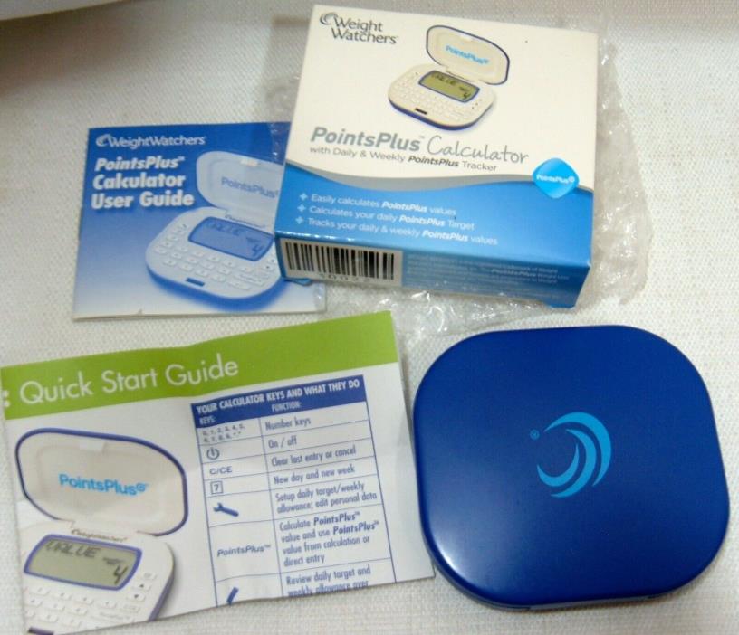 Weight Watchers Points Plus Calculator Tracker Works Complete in Box & Guide