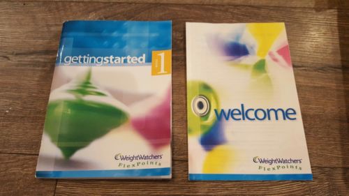 Weight Watchers Flex Points Welcome & GETTING STARTED WEEK 1 booklets FLEXPOINTS