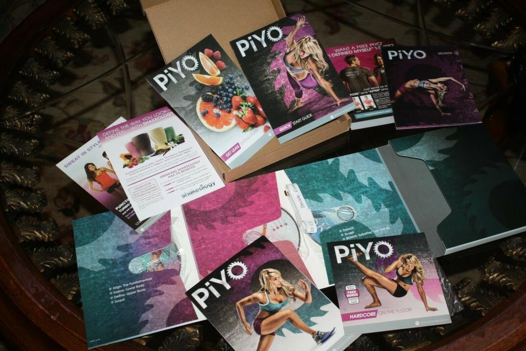 PiYo Complete DVD Set Chalene Johnson Workouts + Eating Plan+ Start Guide+