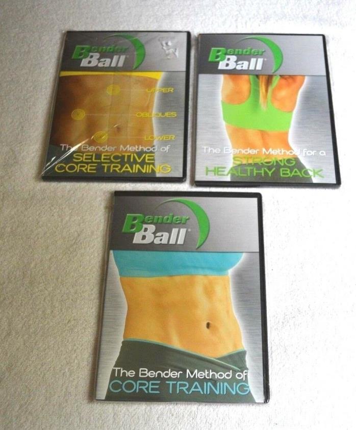 Lot of 3 Bender Ball Method Exercise Workout DVDs NEW FREE SHIPPING