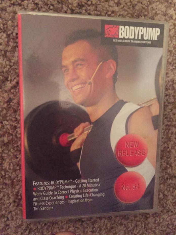 BODY PUMP 54 DVD, CD, notes bodypump