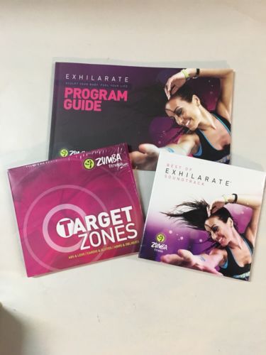 Zumba Fitness Target Zones 3 DVD, Exhilarate soundtrack, and program NEW Sealed