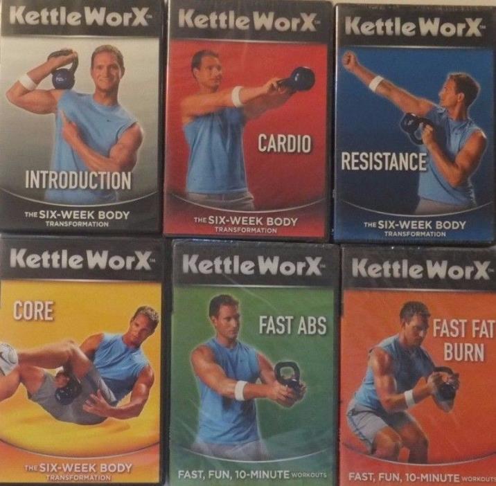Set of 6: Kettle WorX*Kettle Bell Exercise DVDs