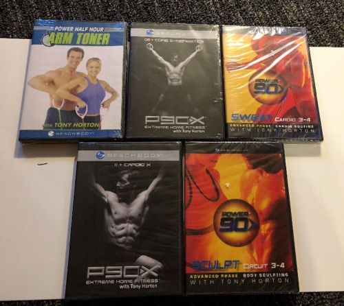 Lot Of Five Beach Body Beachbody Exercise Dvds P90X++