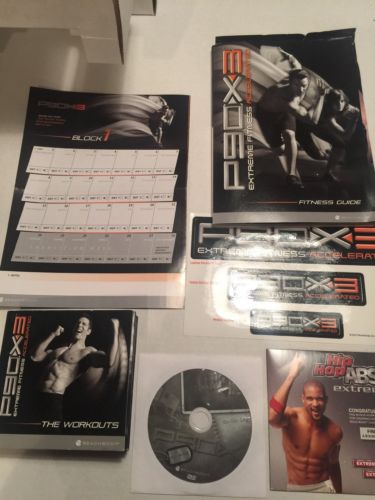 P90X3 Extreme Fitness Accelerated Beach Body The Workouts DVD Set 9 DVD Extras