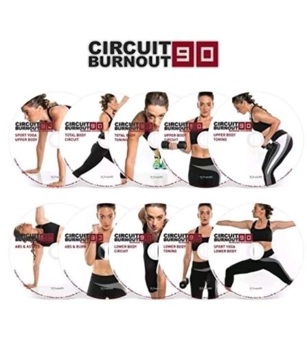 CIRCUIT BURNOUT 90 Day DVD Workout Program with 10+1 Exercise Videos Training