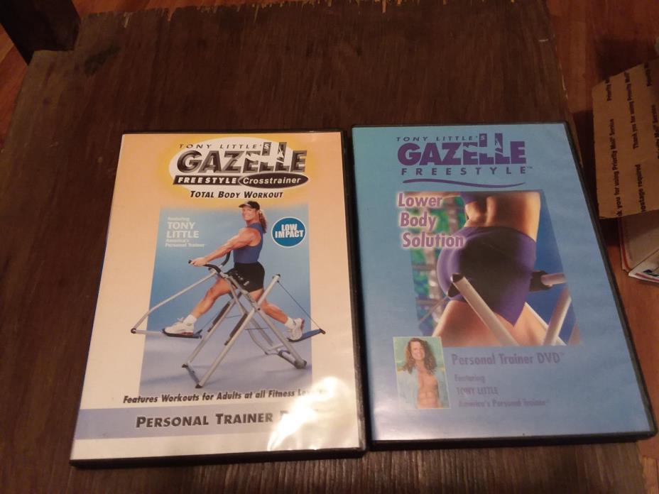 Lot of 2 Tony Little's Gazelle Workout DVDs