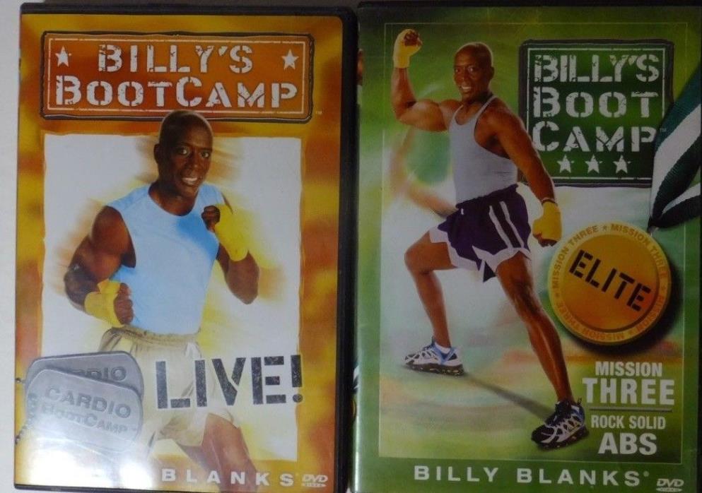 Set of 2 Billy Blanks Exercise Videos*Muscle Building*Aerobics*