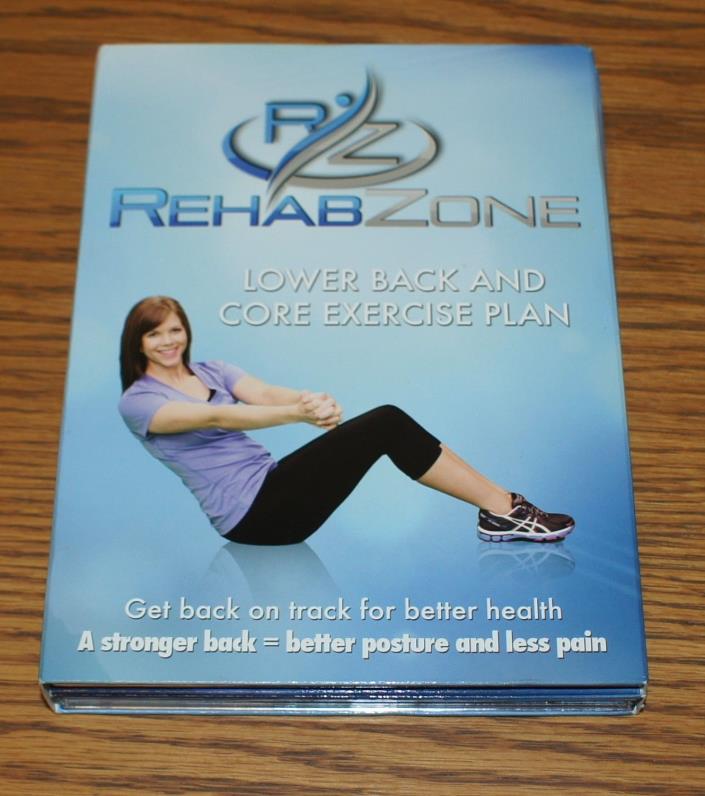 RehabZone 3 DVD Set for Lower Back Core Exercise Plan: Physician endorsed