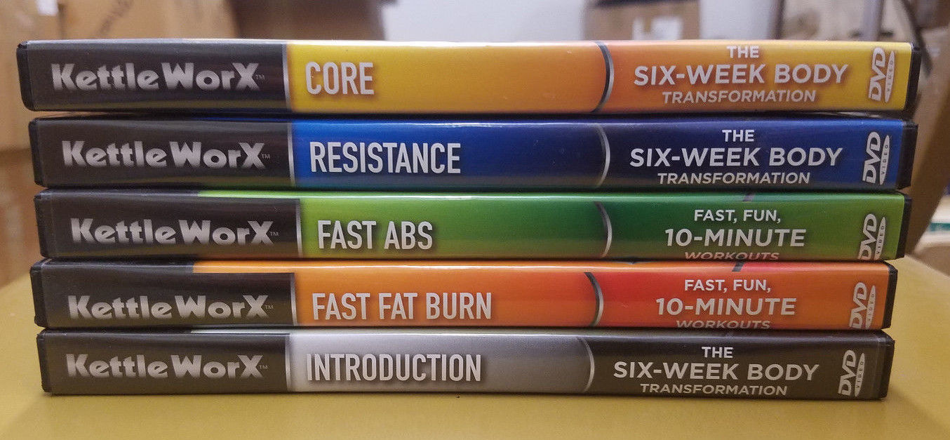 KETTLEWORX CORE RESISTANCE FAST ABS FAST FAT BURN INTRODUCTION DVD BODY FITNESS