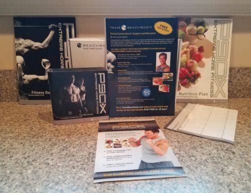 P90X Beach Body Extreme Home Fitness - 13 DVD Complete Set - Guide & Nutrition