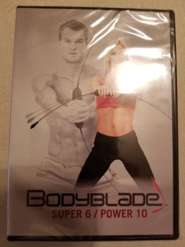 NEW Bodyblade DVD - SUPER 6 / POWER 10 - Strength Core Cardio Flexibility 2014