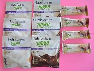 Nutrisystem TURBO lot of 10 - Shakes and Bars - Always Fresh