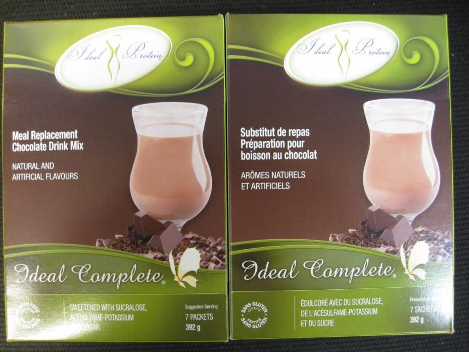 IDEAL PROTEIN REPLACEMENT CHOCOLATE DRINK MIX (2 BOXES OF 7)