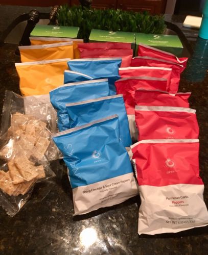 Optavia Lot of 22 Fuelings/snack Lot!!  Popcorn, Poppers,crackers Cereal!!