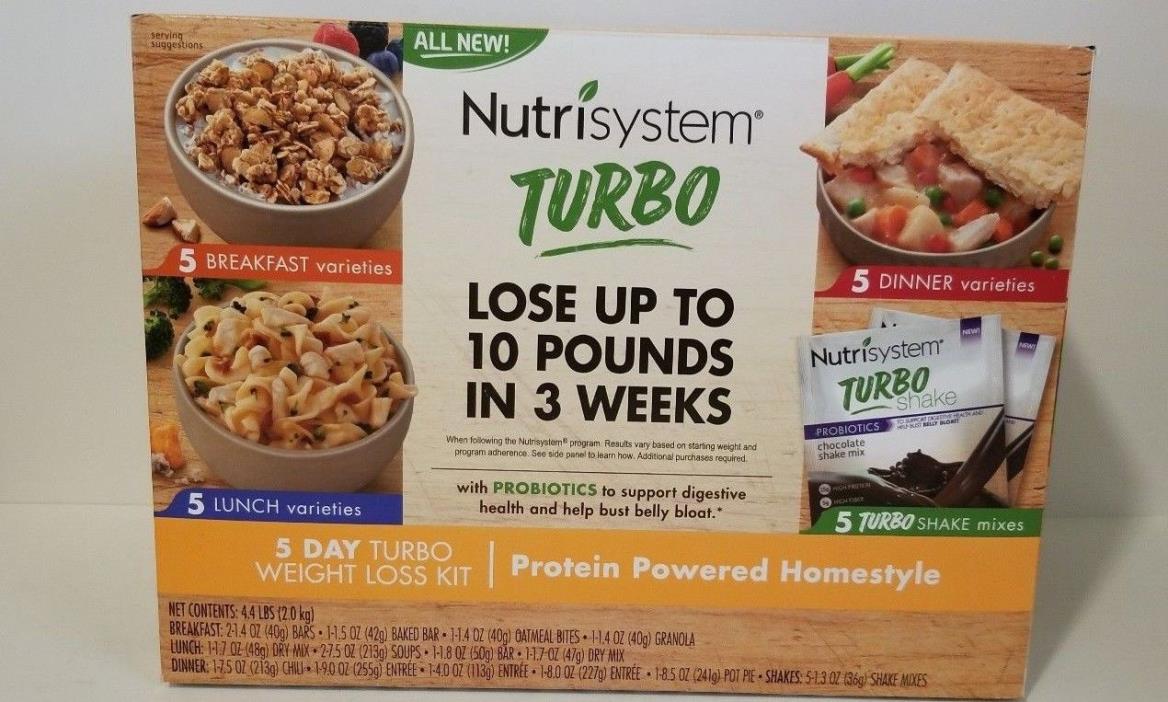 NutriSystem Turbo 5 Day Weight Loss Protein Powered Homestyle Kit FREE SHIP