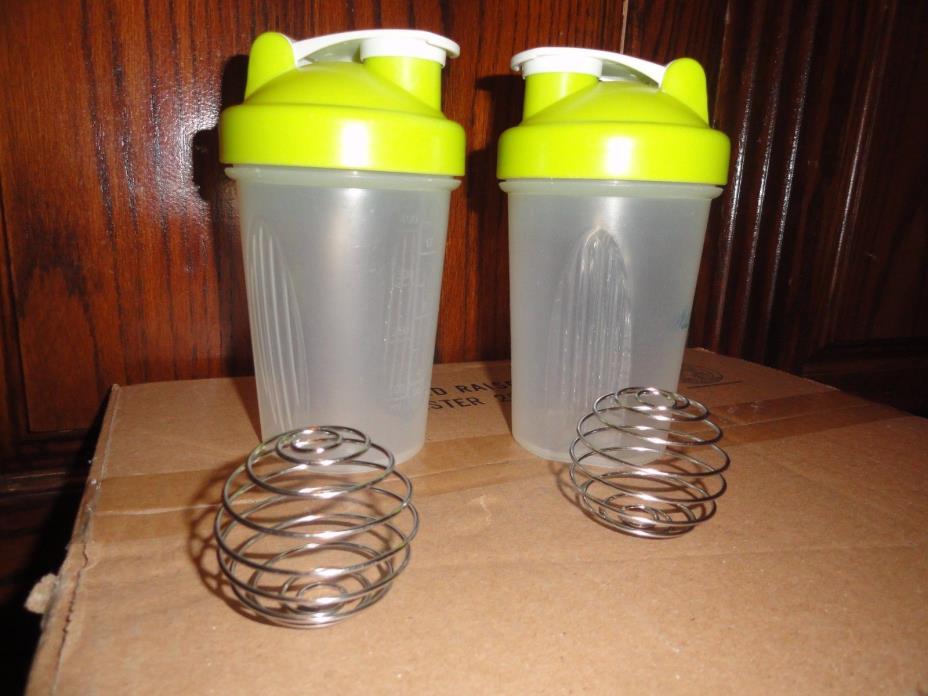 2 Blender BottleS- 12 Ounces with mixiing ball inside